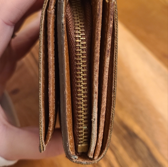 Lous Vuitton LV Monogram zipper wallet vintage canvas authentic - Picture 5 of 11